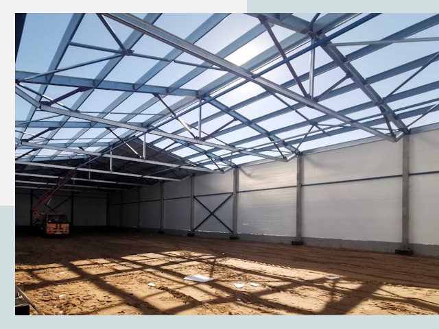 Строительство сенохранилищ в Видном