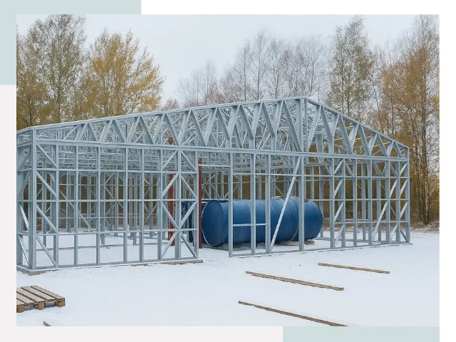 Металлические ангары в Видном