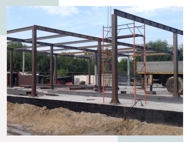 Фундамент для ангаров в Видном