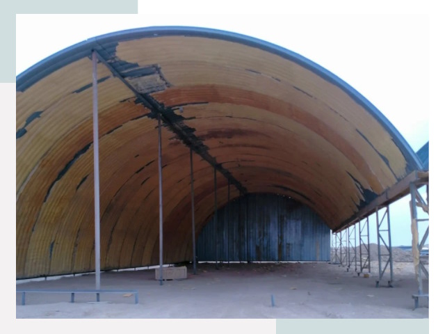 Реконструкция ангаров в Видном