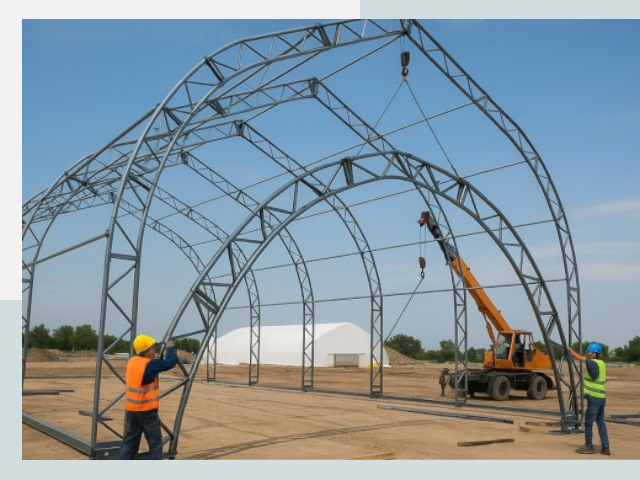 Монтаж ангаров в Видном от 621 руб. - Надежно и быстро